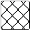 Diamond Welded large diamond grille — frame and grille in matching colour