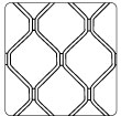 Diamond Welded large diamond grille — frame and grille in matching colour