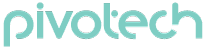 Pivotech logo in teal lowercase lettering